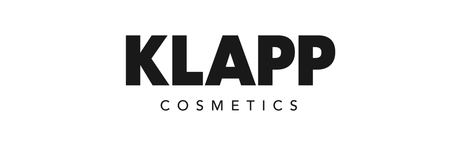 Logotipo de KLAPP Cosmetics, marca de productos cosméticos utilizados en Clínica Estética Dra. Zaror.